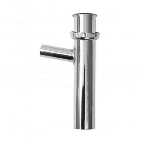 Plumbing Y Branch Flanged Extension Tube with Die Cast Nut 1-1/2 x 8 inch 20 Ga Chrome 